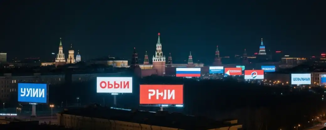 Путин подчеркивает необходимость регулирования латиницы в рекламе России