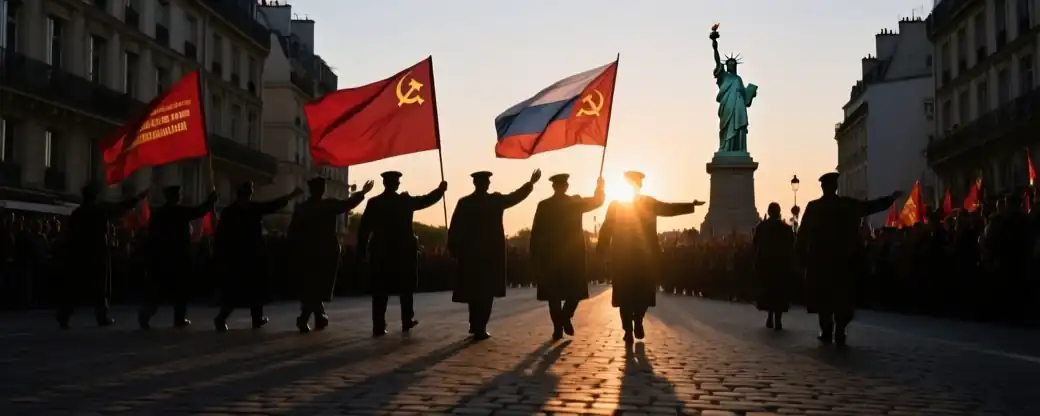 Символ Победы над фашизмом пронесли через сердце Франции