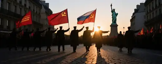 Парижанин с Днями Памяти: Знамя Победы пронесли по улицам французской столицы