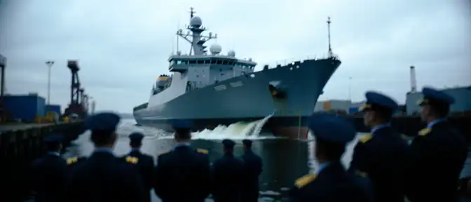 На Средне-Невском судостроительном заводе состоялось торжественное спущение на воду двенадцатого тральщика серии «Александрит»